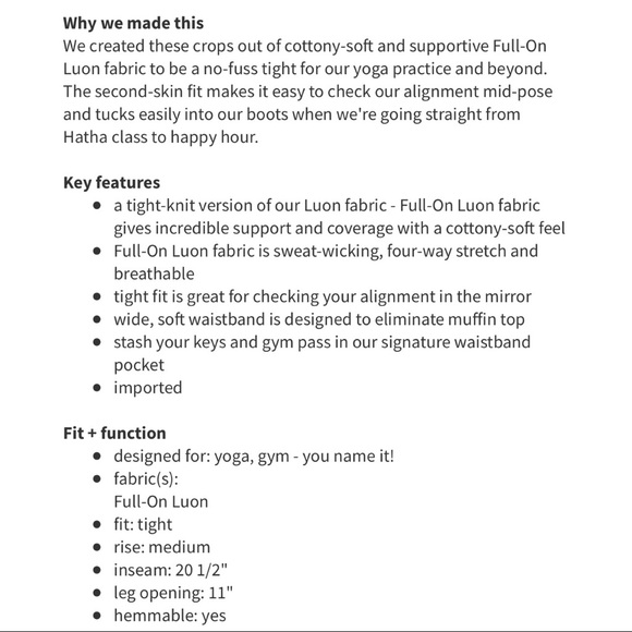 🌼 Lululemon Leggings Rare Athletic Workout Tights - Picture 4 of 7